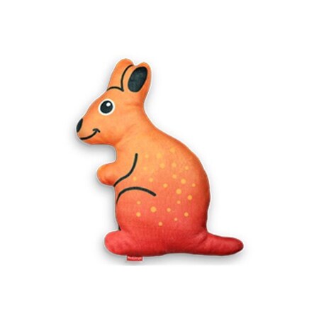 Petpath Kath the Kangaroo Durables Toy, Orange PE3173038